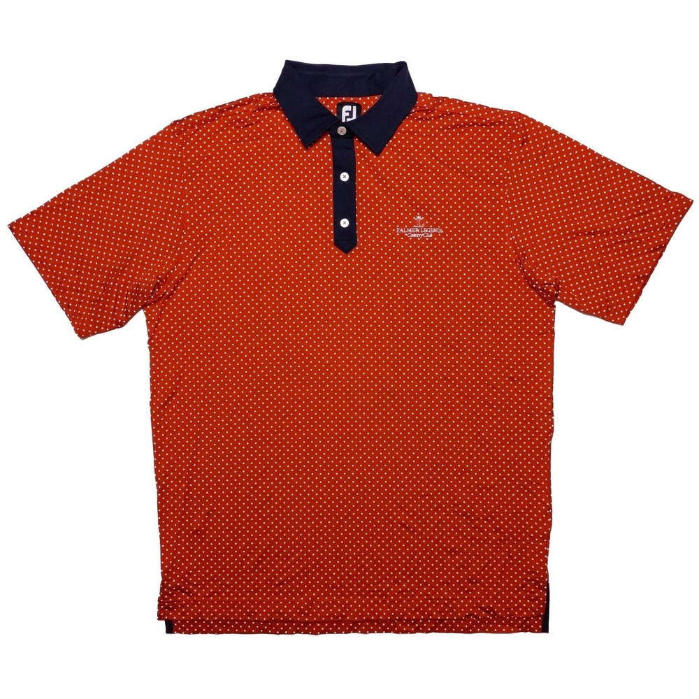 FOOTJOY Polo Shirt Palmer Legends Red Blue Stars USA Patriotic Large L